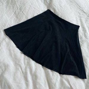 Faux Suede Mini Skirt